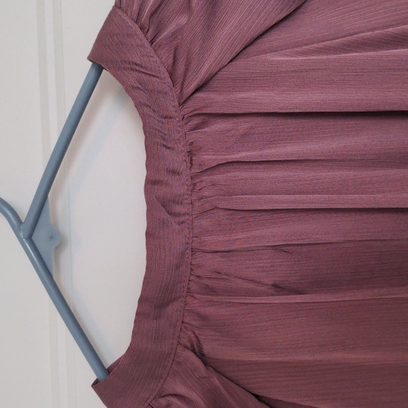 NWT Scoop Satin Bow Tie Back Blouse Dusty Orchid Size XL (16-18) - Picture 3 of 7